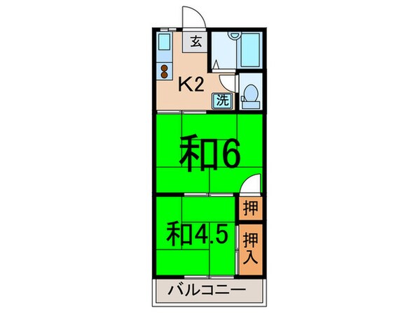 パールハイツの物件間取画像